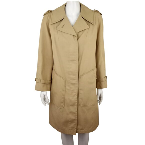 Misty Harbor Jackets & Blazers - Vintage Misty Harbor Tan All Weather Trench Coat Button Up Lined